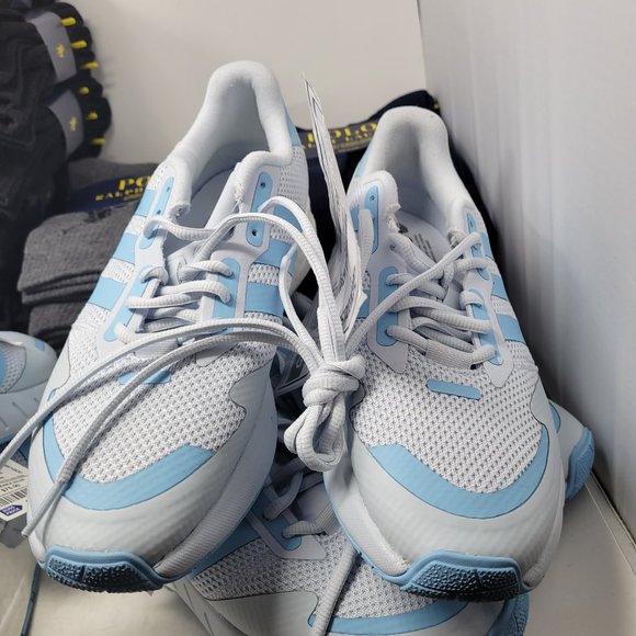 adidas Womens ZX 1k Boost Running Jogging Gym Fitness Trainer Blue White FY3630 - Picture 3 of 12